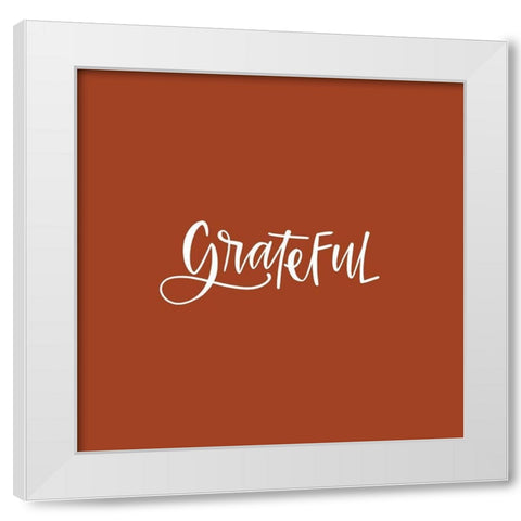 Grateful White Modern Wood Framed Art Print by Wieners, Valerie