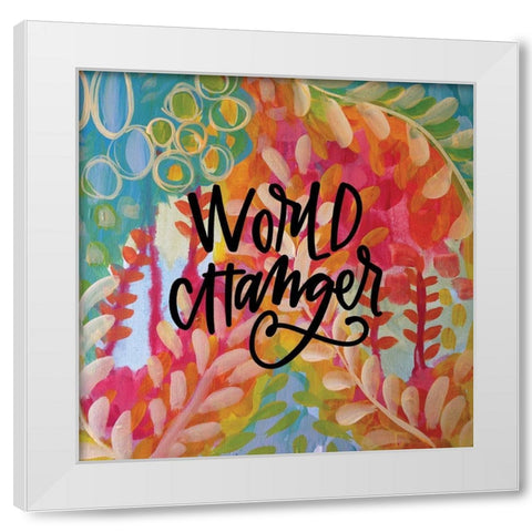 Changer White Modern Wood Framed Art Print by Wieners, Valerie