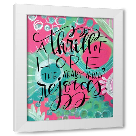 Thrill-eisley  White Modern Wood Framed Art Print by Wieners, Valerie