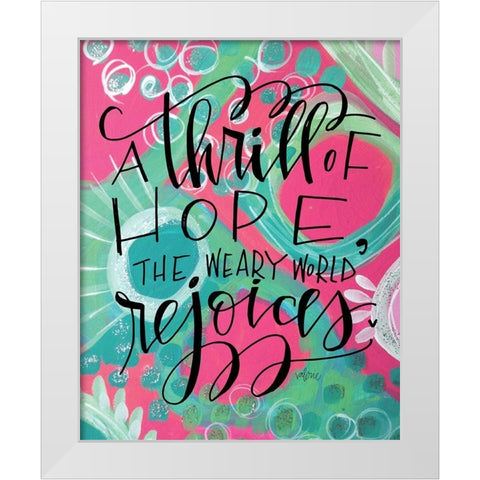 Thrill-eisley  White Modern Wood Framed Art Print by Wieners, Valerie