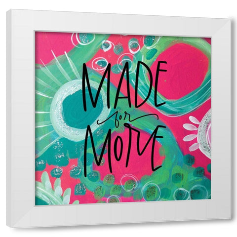 Made White Modern Wood Framed Art Print by Wieners, Valerie