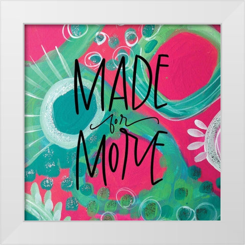 Made White Modern Wood Framed Art Print by Wieners, Valerie