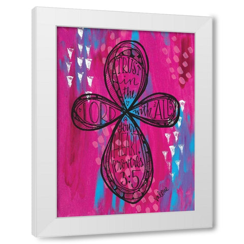 Trust White Modern Wood Framed Art Print by Wieners, Valerie