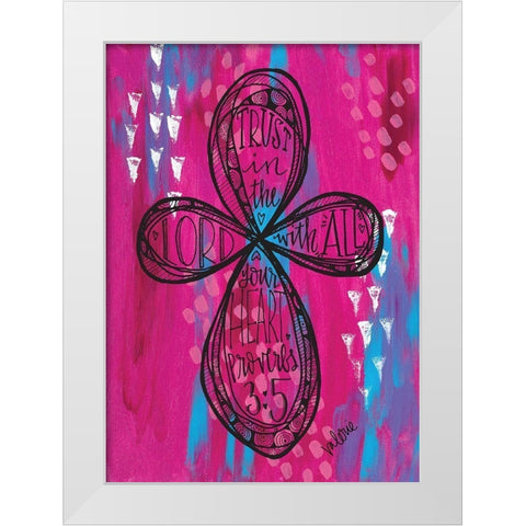 Trust White Modern Wood Framed Art Print by Wieners, Valerie