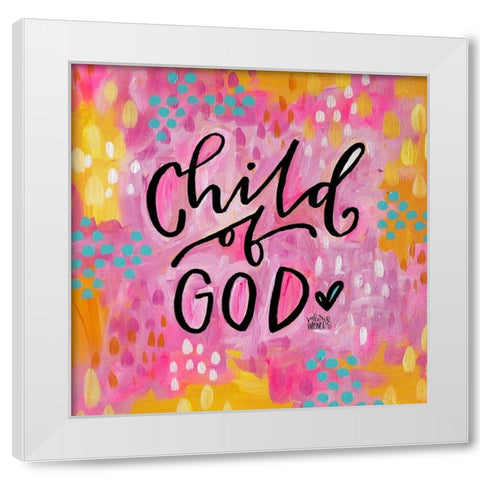 Child of God III White Modern Wood Framed Art Print by Wieners, Valerie