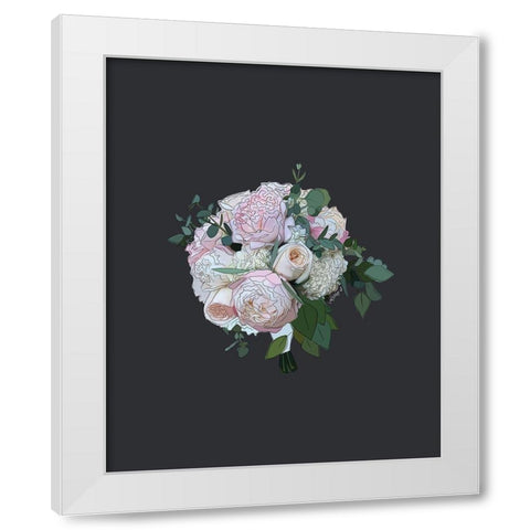 Bouquet I White Modern Wood Framed Art Print by Wieners, Valerie