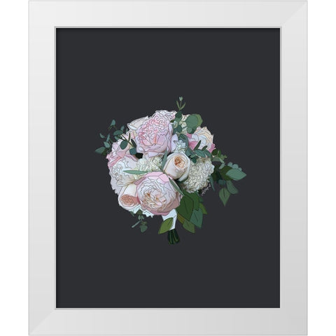 Bouquet I White Modern Wood Framed Art Print by Wieners, Valerie