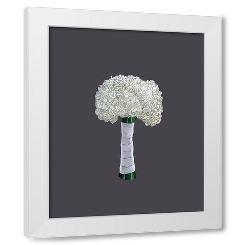 Bouquet IV White Modern Wood Framed Art Print by Wieners, Valerie