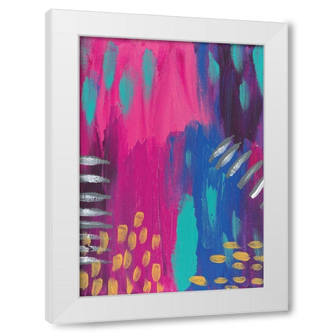 Abstract I White Modern Wood Framed Art Print by Wieners, Valerie