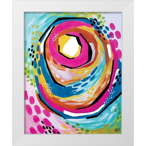 Abstract II White Modern Wood Framed Art Print by Wieners, Valerie