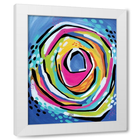 Abstract III White Modern Wood Framed Art Print by Wieners, Valerie