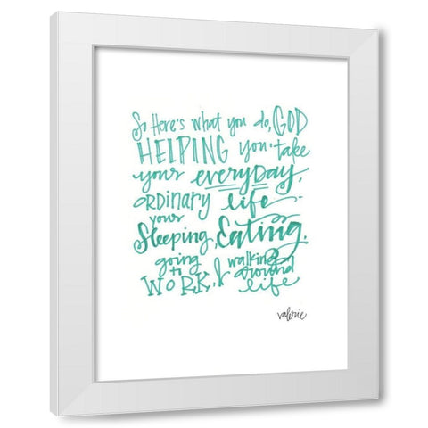 Heres What White Modern Wood Framed Art Print by Wieners, Valerie
