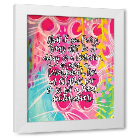 Facing Today White Modern Wood Framed Art Print by Wieners, Valerie