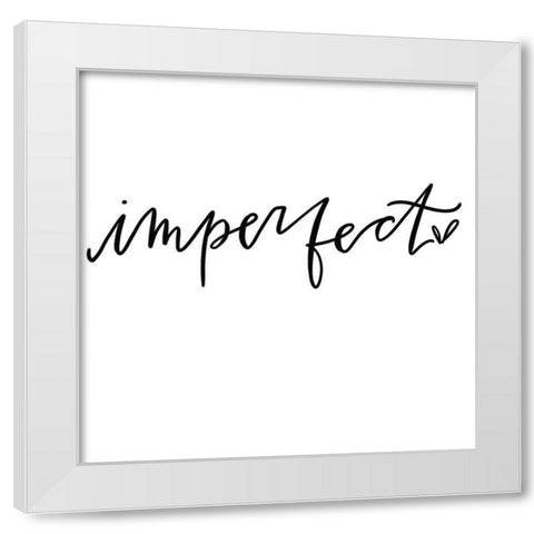 Imperfect White Modern Wood Framed Art Print by Wieners, Valerie