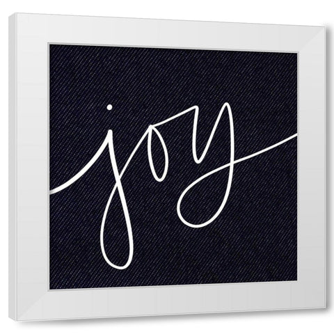 Joy White Modern Wood Framed Art Print by Wieners, Valerie