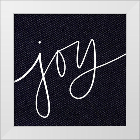 Joy White Modern Wood Framed Art Print by Wieners, Valerie