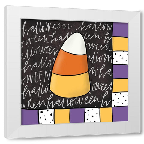 Candy Corn White Modern Wood Framed Art Print by Wieners, Valerie