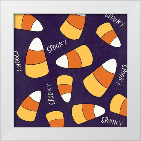 Spooky White Modern Wood Framed Art Print by Wieners, Valerie