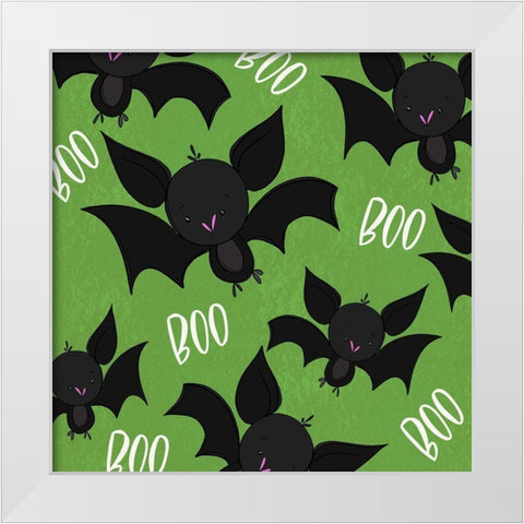 Boo White Modern Wood Framed Art Print by Wieners, Valerie