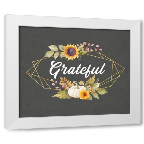 Grateful White Modern Wood Framed Art Print by Wieners, Valerie