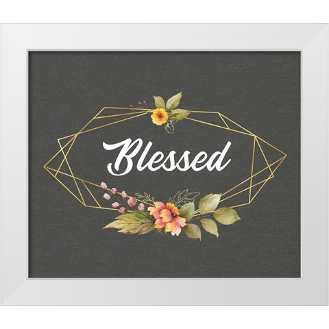 Blessed White Modern Wood Framed Art Print by Wieners, Valerie