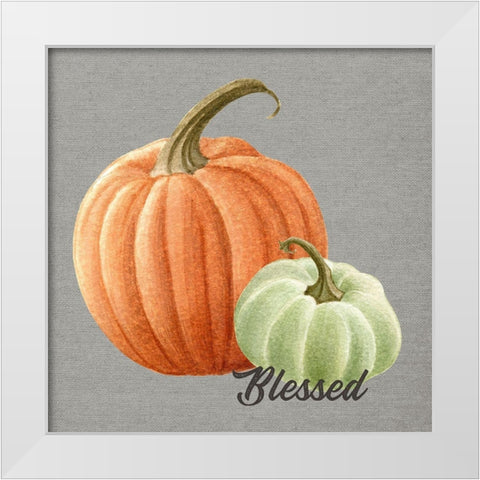 Blessed White Modern Wood Framed Art Print by Wieners, Valerie