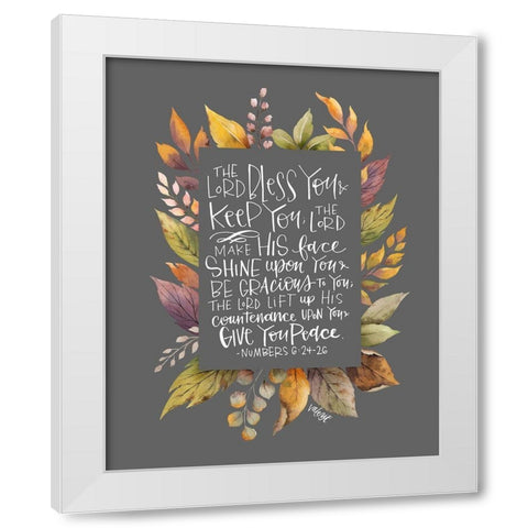 Lord Bless You II White Modern Wood Framed Art Print by Wieners, Valerie