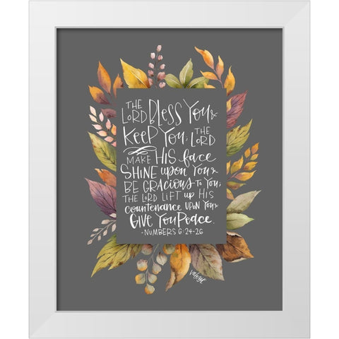 Lord Bless You II White Modern Wood Framed Art Print by Wieners, Valerie