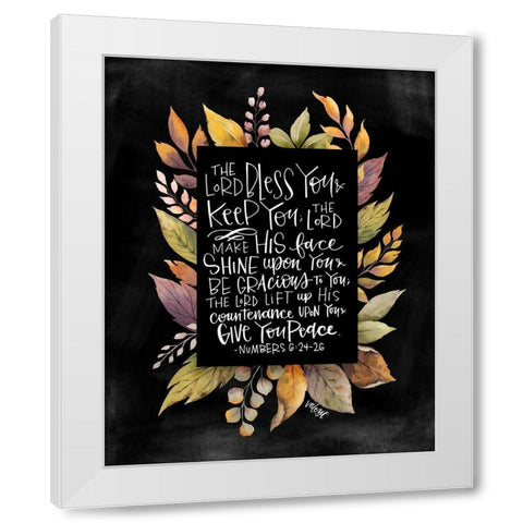 Lord Bless You - Black White Modern Wood Framed Art Print by Wieners, Valerie