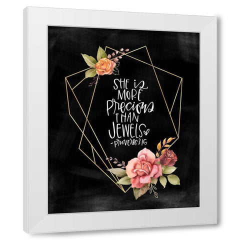 She is More White Modern Wood Framed Art Print by Wieners, Valerie