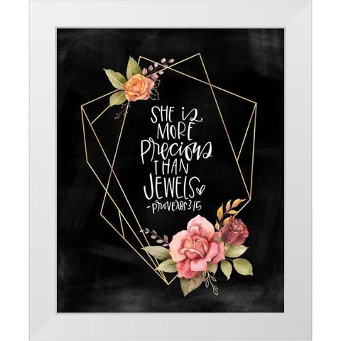 She is More White Modern Wood Framed Art Print by Wieners, Valerie