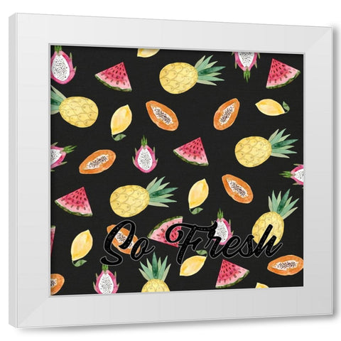 So Fresh White Modern Wood Framed Art Print by Wieners, Valerie