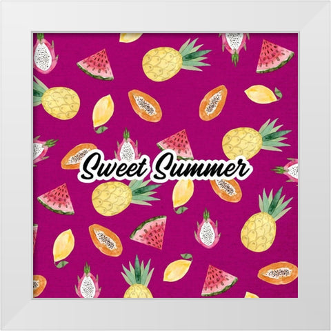 Sweet Summer White Modern Wood Framed Art Print by Wieners, Valerie