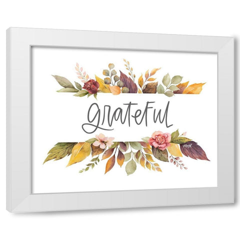 Grateful White Modern Wood Framed Art Print by Wieners, Valerie