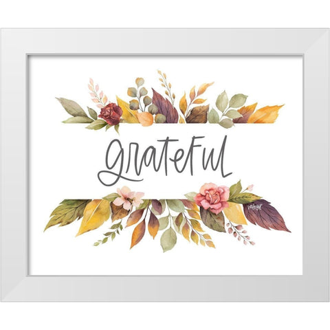 Grateful White Modern Wood Framed Art Print by Wieners, Valerie