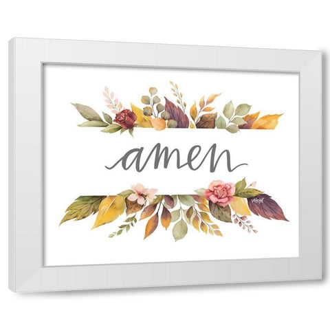 Amen White Modern Wood Framed Art Print by Wieners, Valerie