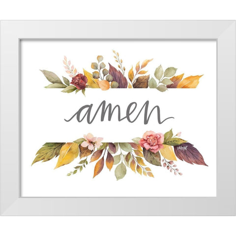 Amen White Modern Wood Framed Art Print by Wieners, Valerie