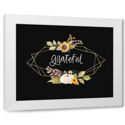 Grateful White Modern Wood Framed Art Print by Wieners, Valerie