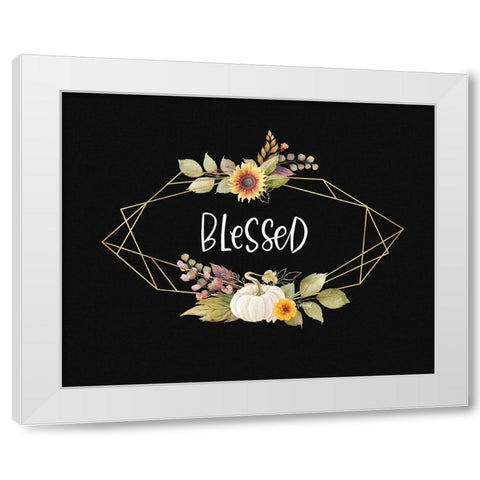 Blessed White Modern Wood Framed Art Print by Wieners, Valerie