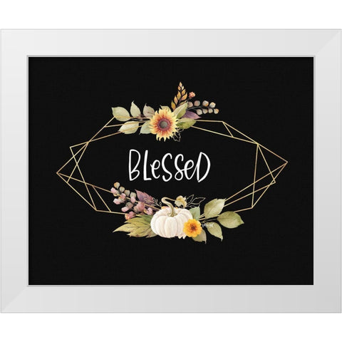 Blessed White Modern Wood Framed Art Print by Wieners, Valerie