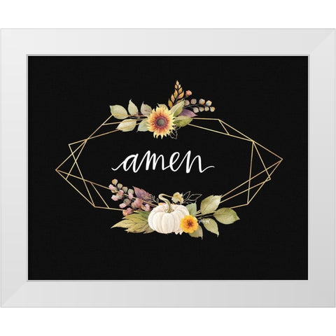 Amen White Modern Wood Framed Art Print by Wieners, Valerie