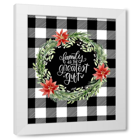 Family White Modern Wood Framed Art Print by Wieners, Valerie