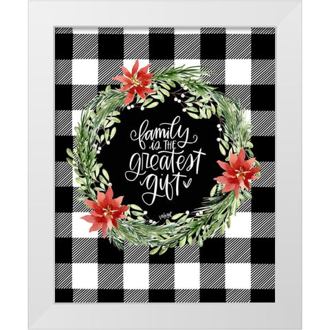 Family White Modern Wood Framed Art Print by Wieners, Valerie