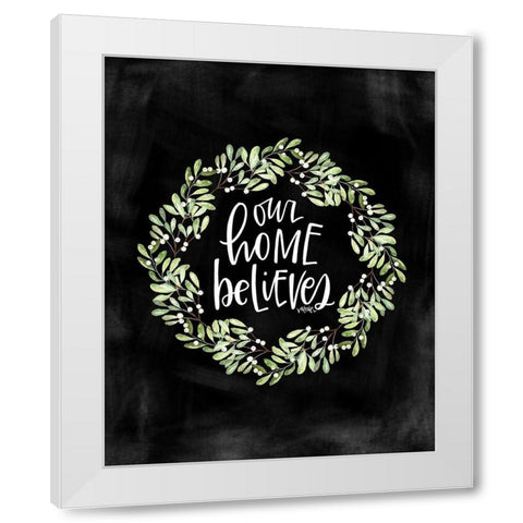 Our Home White Modern Wood Framed Art Print by Wieners, Valerie