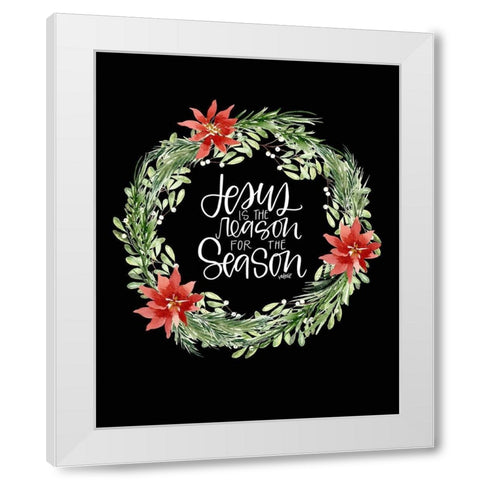 Jesus Is White Modern Wood Framed Art Print by Wieners, Valerie