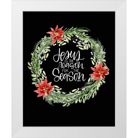 Jesus Is White Modern Wood Framed Art Print by Wieners, Valerie