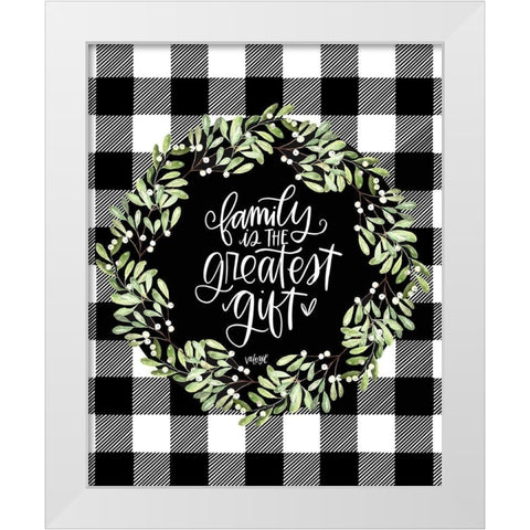 Family  White Modern Wood Framed Art Print by Wieners, Valerie