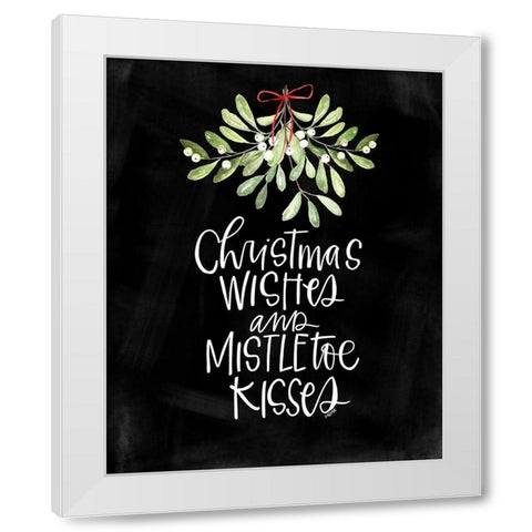 Mistletoe White Modern Wood Framed Art Print by Wieners, Valerie