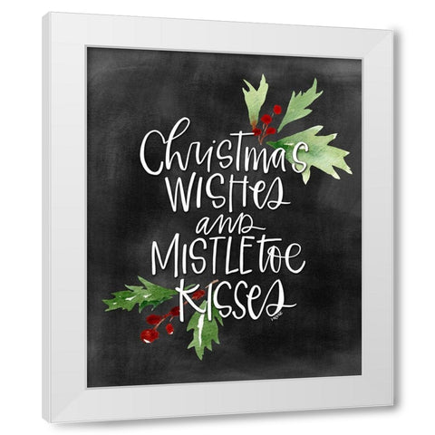 Mistletoe II White Modern Wood Framed Art Print by Wieners, Valerie