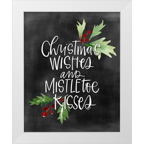 Mistletoe II White Modern Wood Framed Art Print by Wieners, Valerie